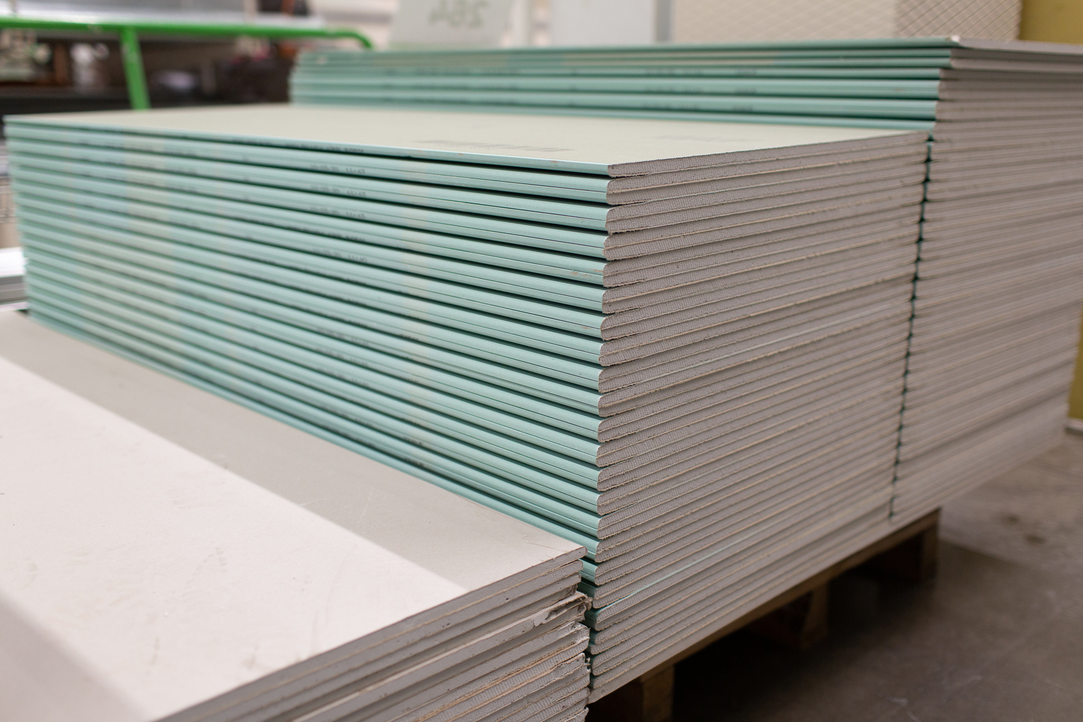 Pallet with Drywall Sheets 