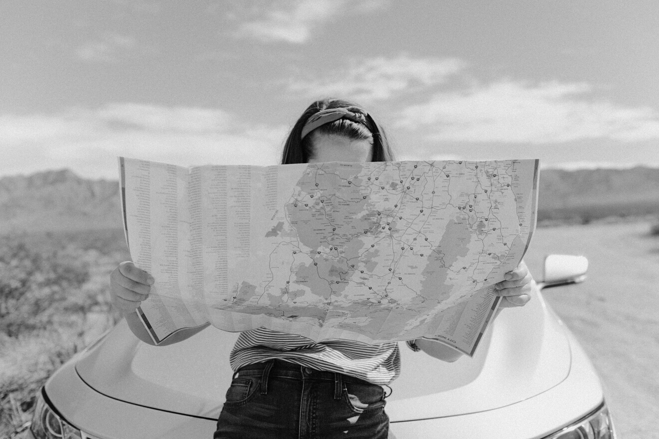 Woman Looking At The Map